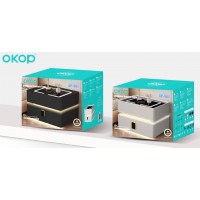 Тумбочка для дома с Bluetooth Беспроводной зарядкой и RGB подсветкой OKOP KP-589
