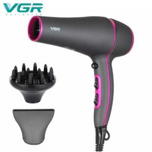 Профессиональный фен для волос с насадками и диффузором VGR V-402 (12)