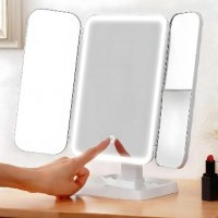 Косметическое зеркало для макияжа с LED подсветкой тройное (20)